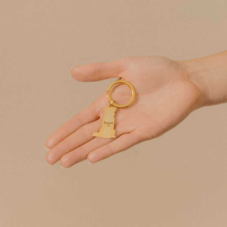 Fashion Simple Pet Pattern Keychain Charm